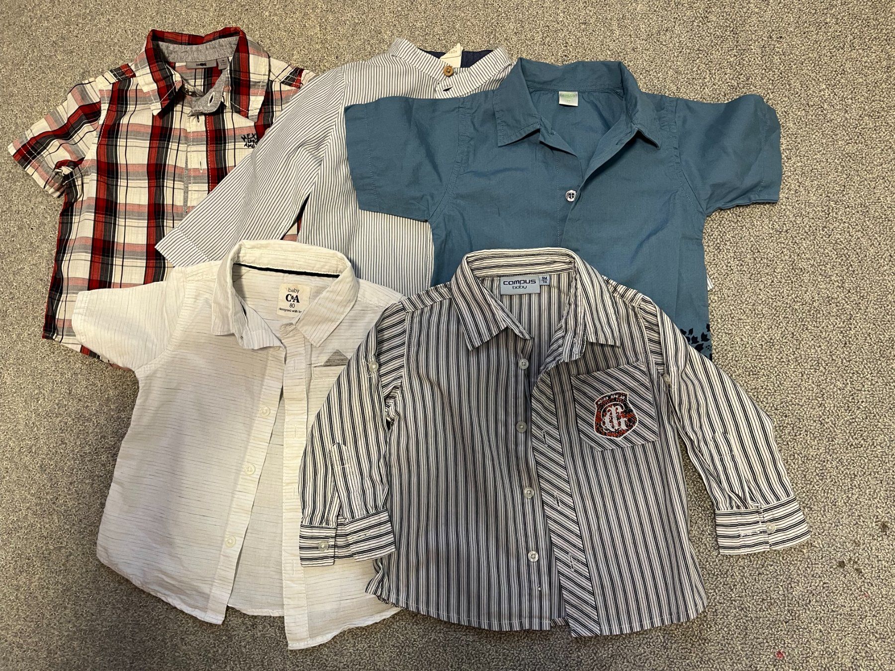 Camicie, Top & T-shirt: Set Hemd  ( 5 St) Gr 74-80 – Usato da Rekingen AG venduto da nederland1