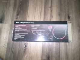 Hula Hoop Reifen Wave Weighted rosa grau Neu!