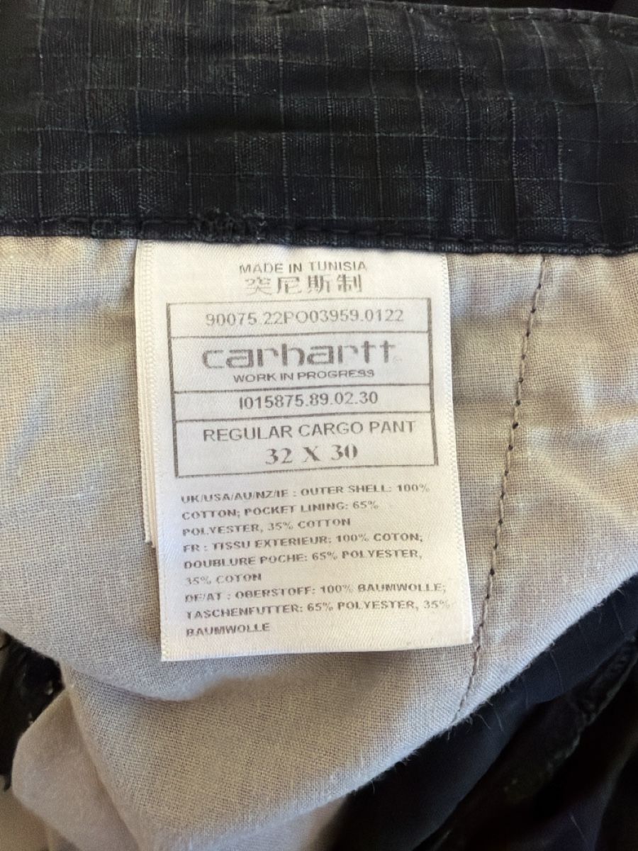 Carhartt Pantaloni: Carhartt Cargohose farbe schwarz – Usato da Berikon venduto da Justinmark 2