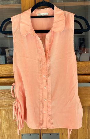 Croptop /Bluse Mint & Berry kurz Sommer,geschnürt/weit,Gr.36