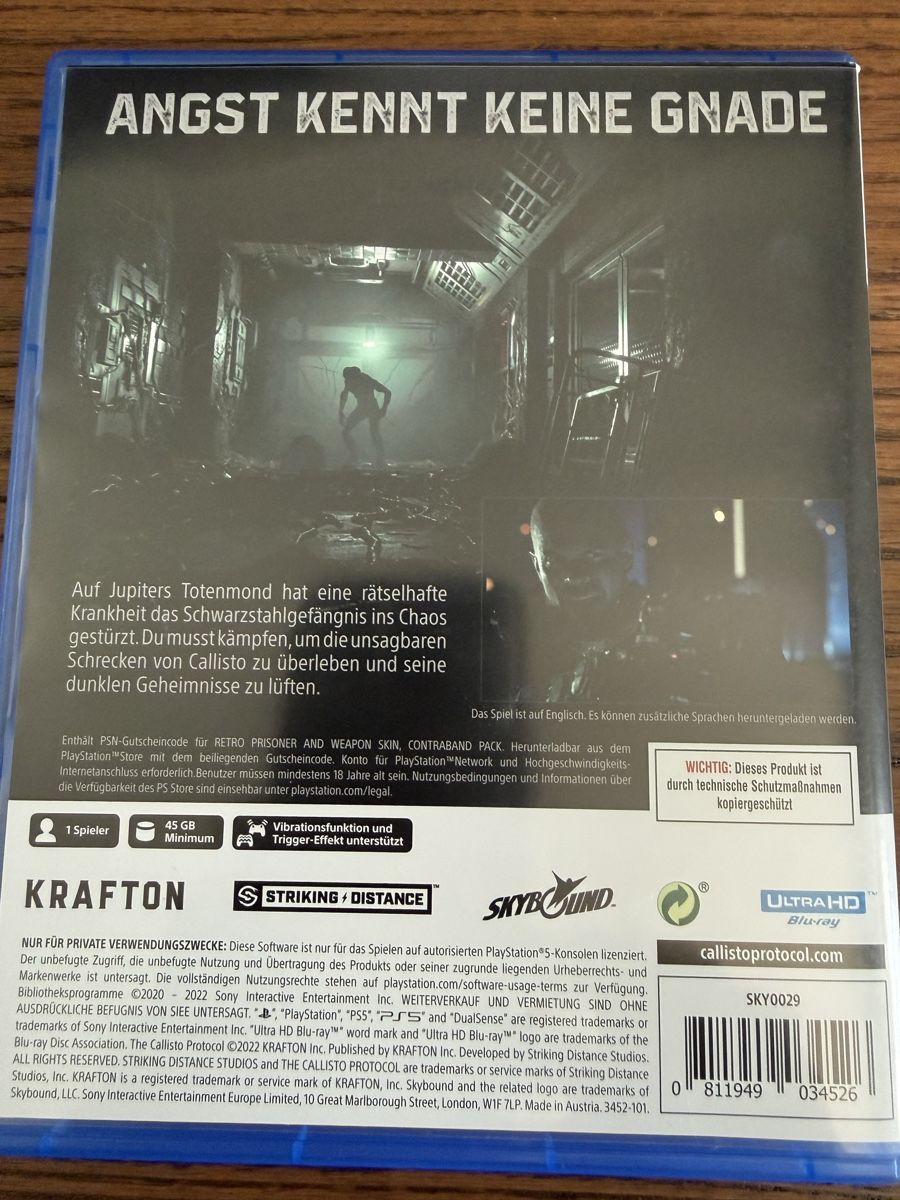 Sony Giochi: Callisto Protocol PS5 Day One Edition uncut, fast Versand – Usato da Tagelswangen venduto da Dandragan 1