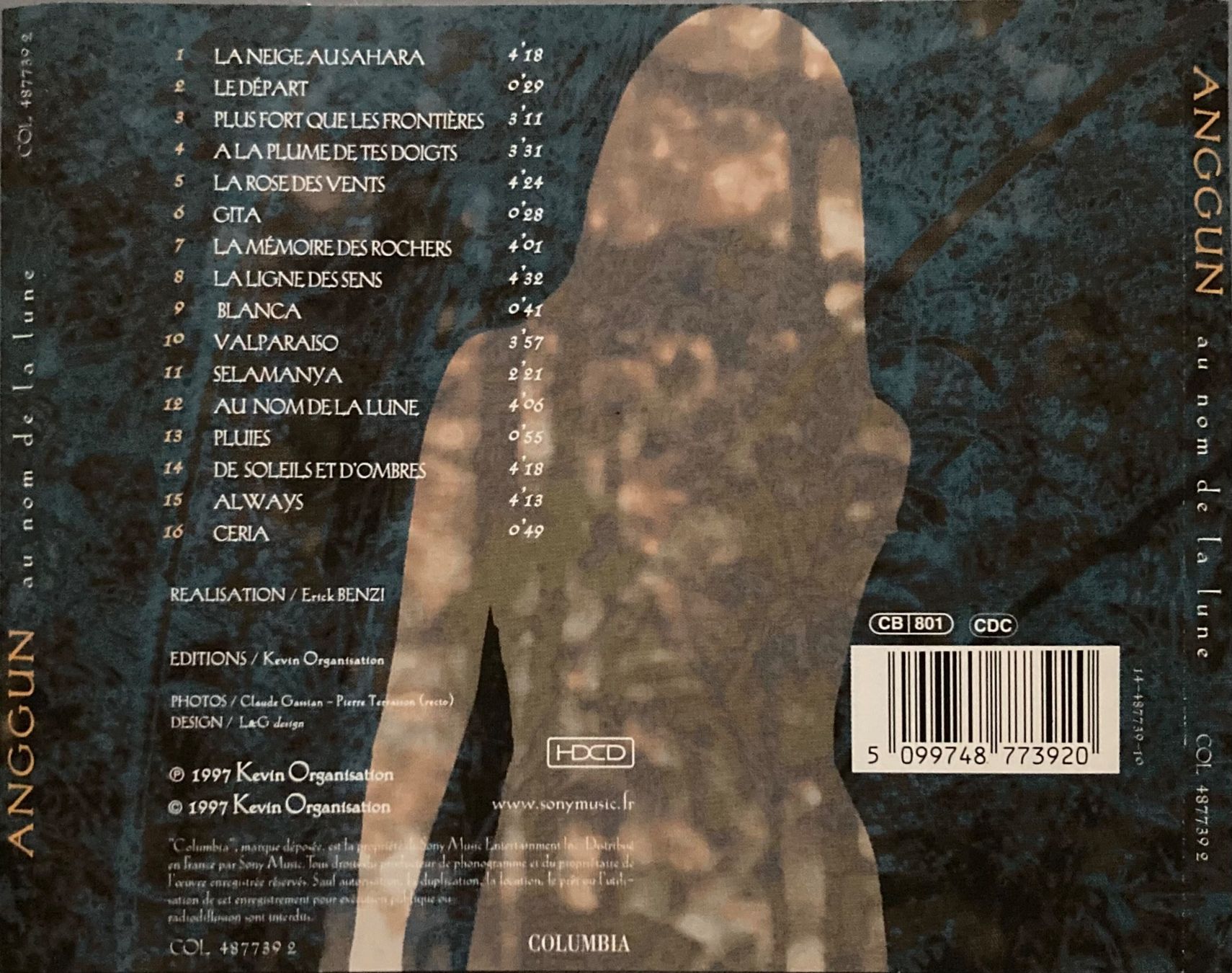 CD: ANGGUN - AU NOM DE LA LUNE – Usato da Poliez-Pittet venduto da Newtown-Records 2