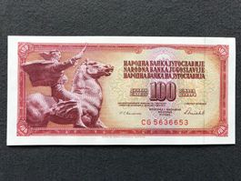 Belgrad 1986 - Jugoslawien - 100 Dinara UNC