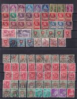 CH Briefmarken Steckkarten, bunt gemischt