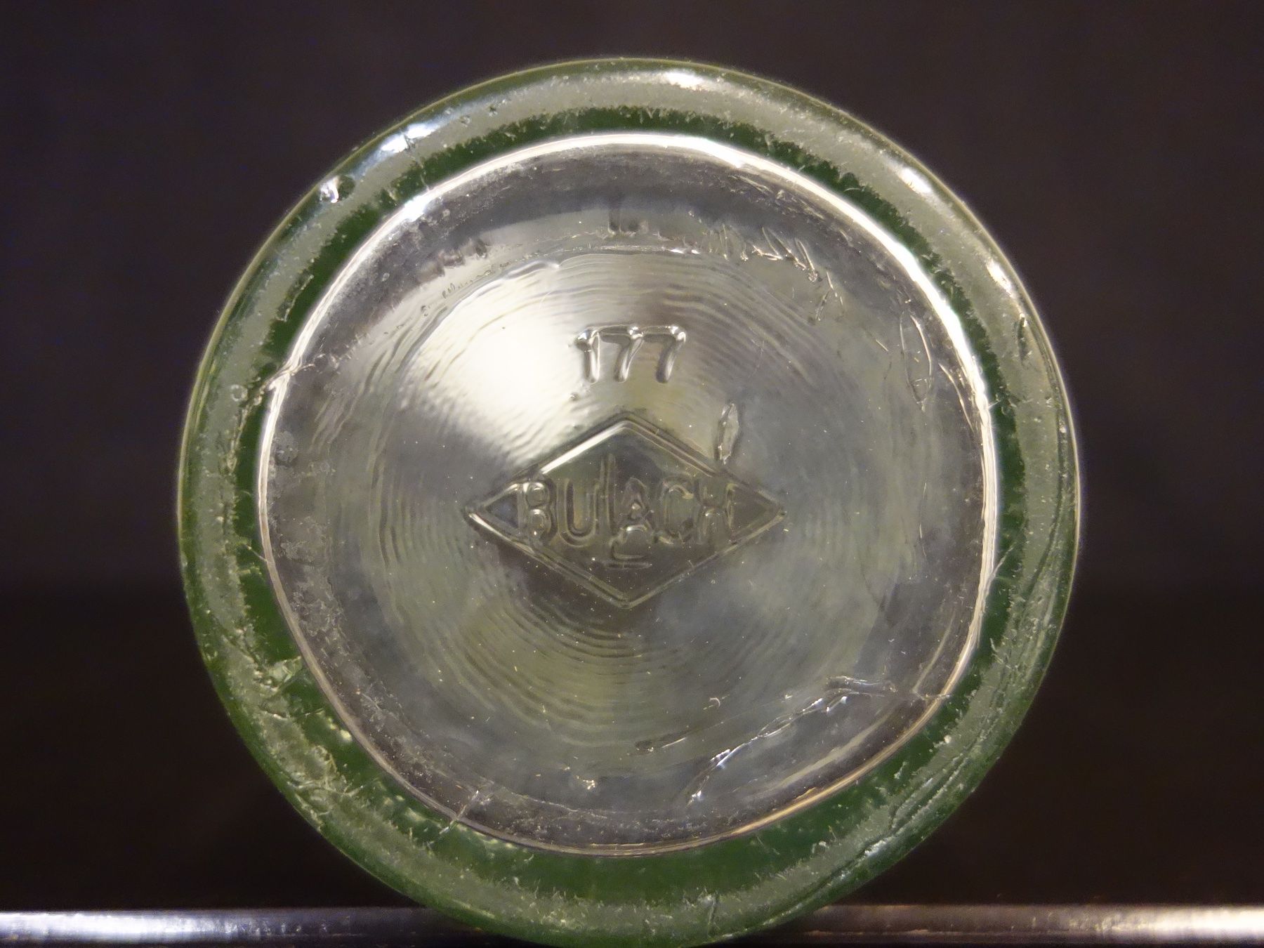 Bicchieri, Caraffe & Bottiglie: schöne alte Flasche WIDMANN WINTERTHUR 1954 – Usato da Kerzers venduto da Flaschenposten 9