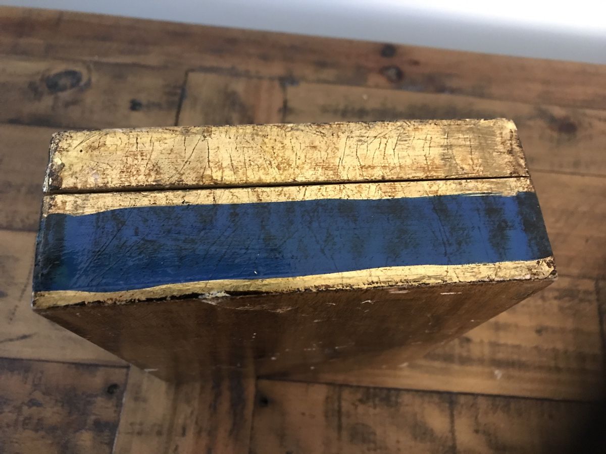 Schmuckkästen: Holzkasten Gold blau florentinisch – Gebraucht aus Rapperswil SG von cosiba01 7