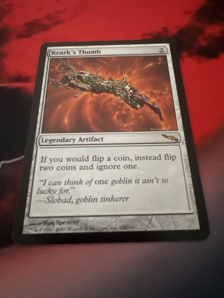 Magic The Gathering Carte collezionabili: Magic The Gathering Krark's Thumb, NM – Usato da St. Gallen venduto da lob_bkw9