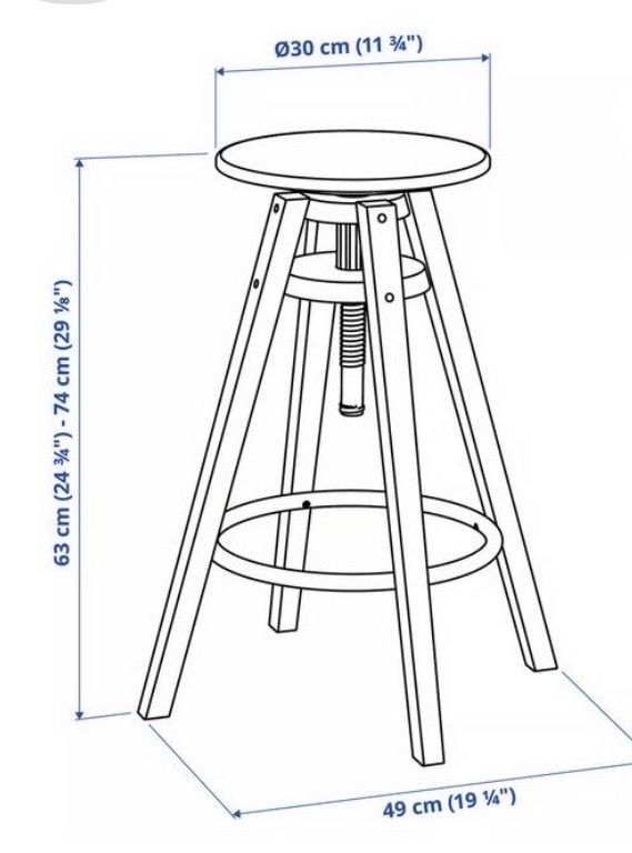 Ikea Hocker: 1 Ikea Barhocker Dalfred – Gebraucht aus Zwingen von Kult2000 4