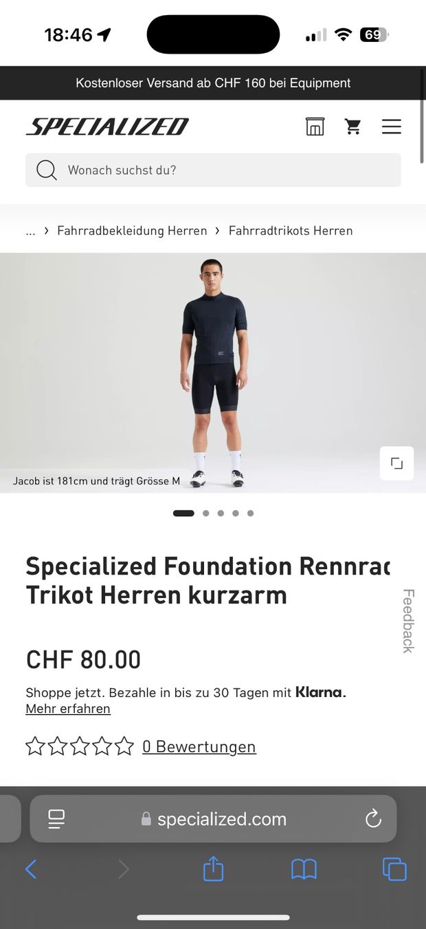 Specialized Leibchen & Hosen: Specialized men Velo Trikot Spinning Jersey M – Neu (gemäss Beschreibung) aus Ebikon von  2