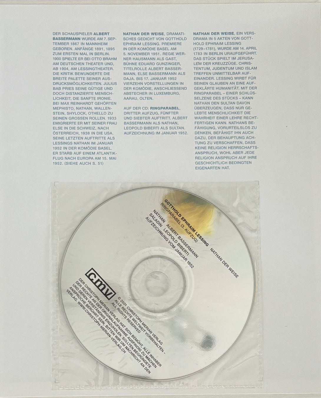 Libri: Komödie Basel (Buch mit CD) – Nuovo e nell'imballaggio originale da Sarnen venduto da Livres 7