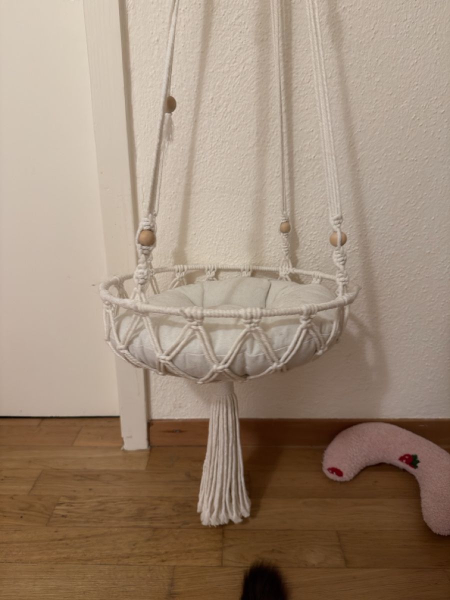 Amache: Makramee-Katzenbett zum Hängen – Nuovo (secondo la descrizione) da Fehraltorf venduto da milady 1
