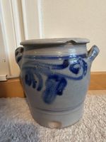 Steinguttopf mit Ohren, 1 1/2 Liter Inhalt