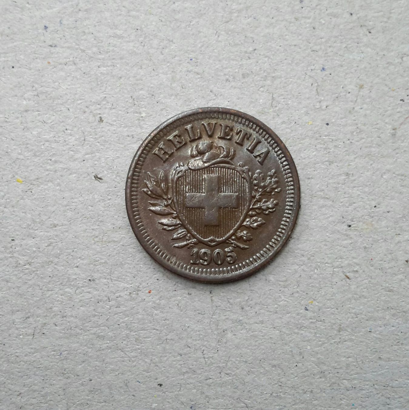Toutes les monnaies: 1 Rappen 1905, Bronze . – D'occasion à Burgdorf par Olli.34