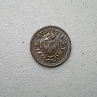1 Rappen 1905, Bronze .
