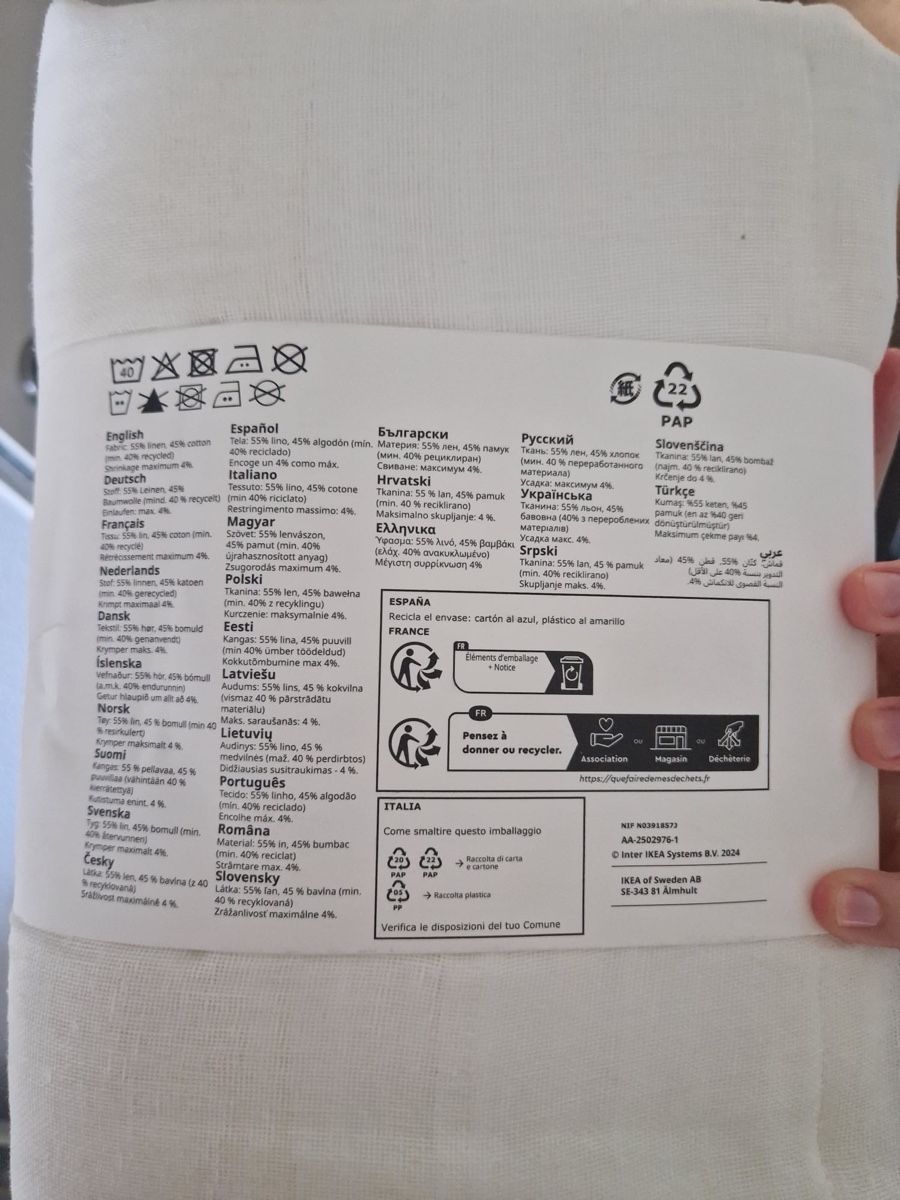 Tende: 2x IKEA Stockholm  Vorhang – Nuovo e nell'imballaggio originale da Erlinsbach SO venduto da dikaan 2