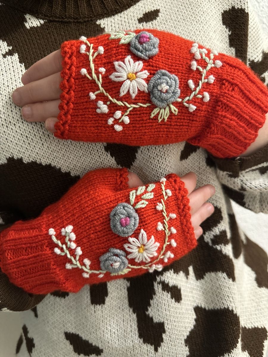 Guanti & manicotti: Handgestrickte fingerlose Handschuhe – Nuovo e nell'imballaggio originale da Erlinsbach SO venduto da dikaan 2