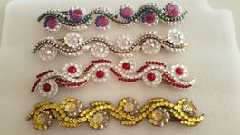 Haarspange mit Swarovski Steinen 17cm.