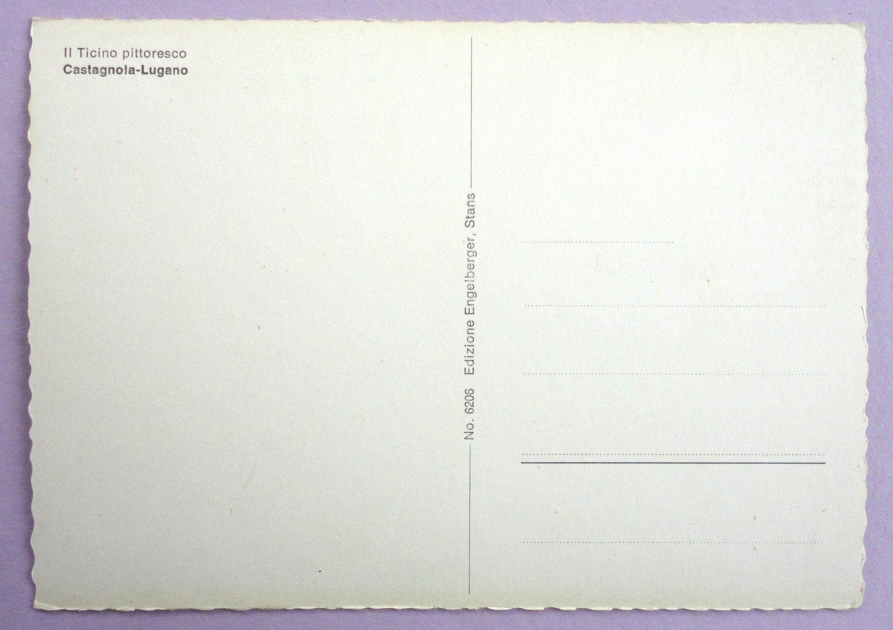 Cartoline postali: Castagnola-Lugano – Usato da Fétigny venduto da Billy2miny 1