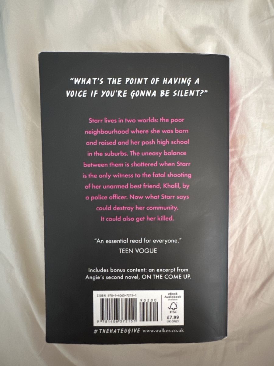 Bücher: The Hate U Give – Neu (gemäss Beschreibung) aus Mettmenstetten von ali_rz8t 1