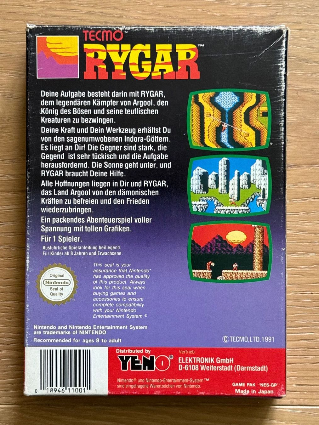 Nintendo Giochi: Rygar NES PAL-B  OVP – Usato da Ebmatingen venduto da omgmrtea 3