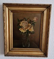 Magnifique peinture de roses dans un vase