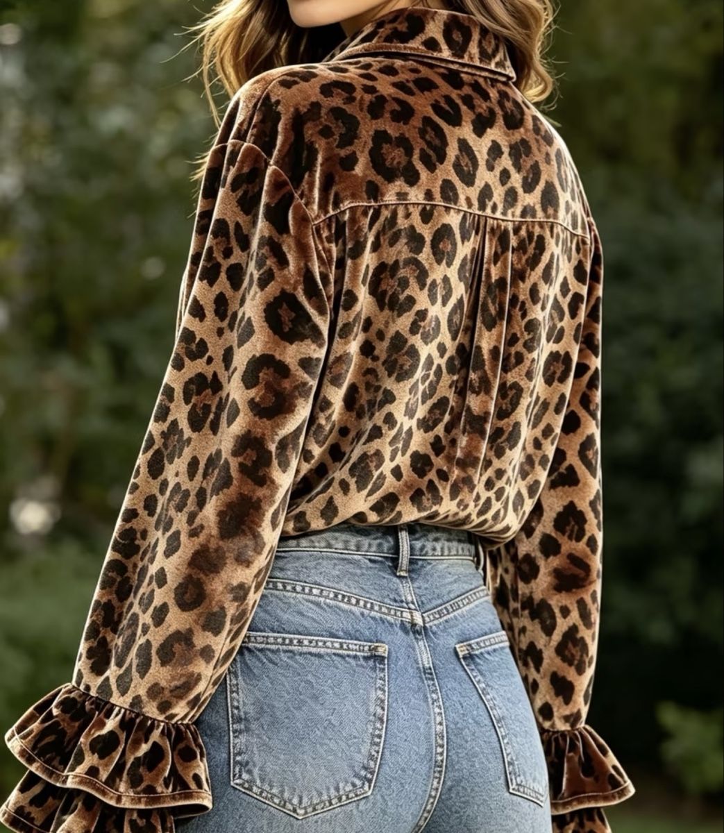 Camicette: Glamour Camicia Velluto Leopardato-tgL- nuova – Nuovo e nell'imballaggio originale da Gordevio venduto da LanaZimm 9