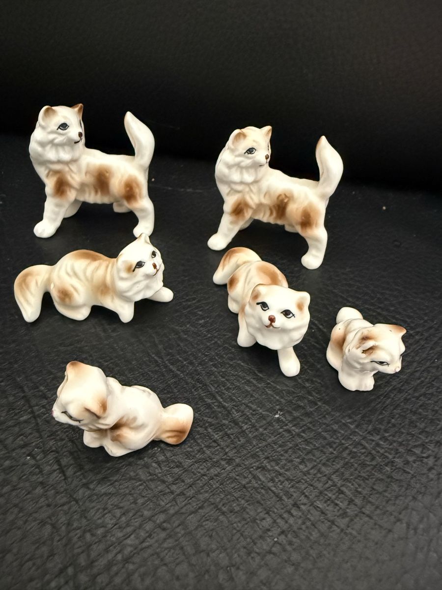 Statuette: 6 Katzen Figuren  – Usato da Biel/Bienne venduto da Katja01112 4