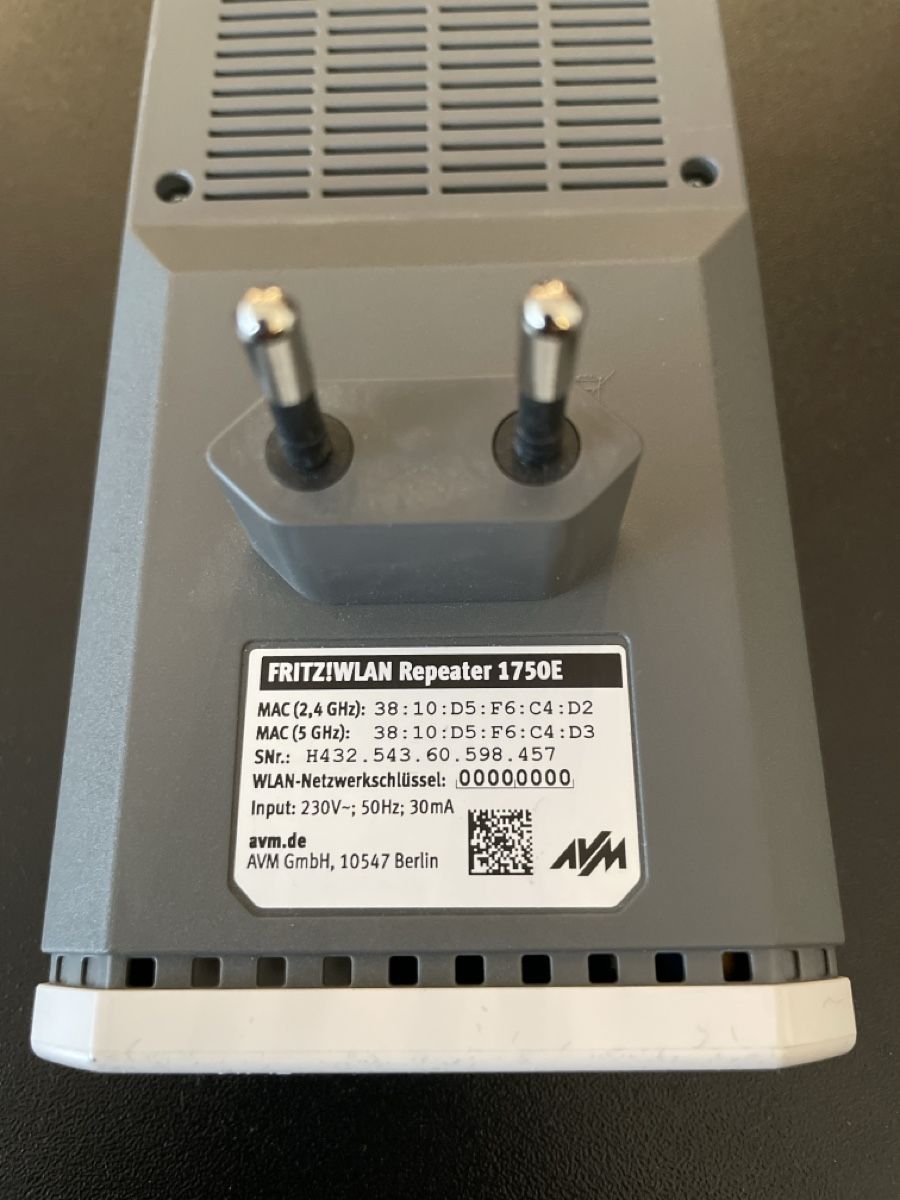 Avm WiFi: FRITZ! WLAN REPEATER 1750E – Usato da Bülach venduto da Ruedimax 1
