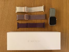 Apple Watch Series 10 42mm Aluminium Rosegold mit 3 Armbände
