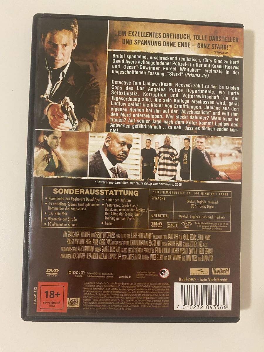 Tutti i DVDs: DVD Street Kings - Director's Cut – Usato da Oensingen venduto da mig_99db 2