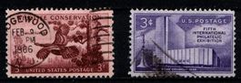 2 Timbres - Amérique- USA - 1956 - Obl.