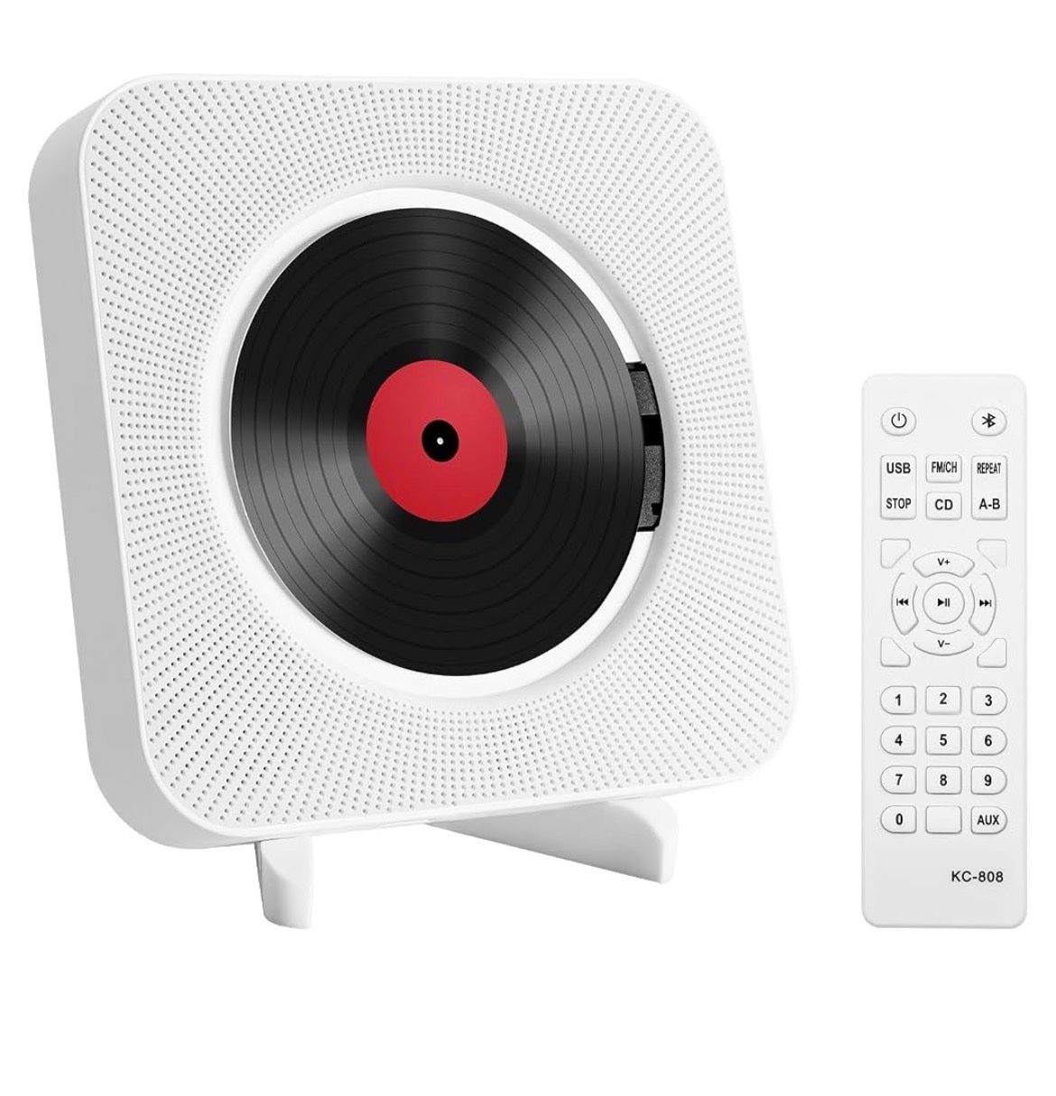 Lettore multimediale portatile: Tragbarer CD Player mit Bluetooth Wand und Tischmontage CD – Usato da Birsfelden venduto da Pearl10 1