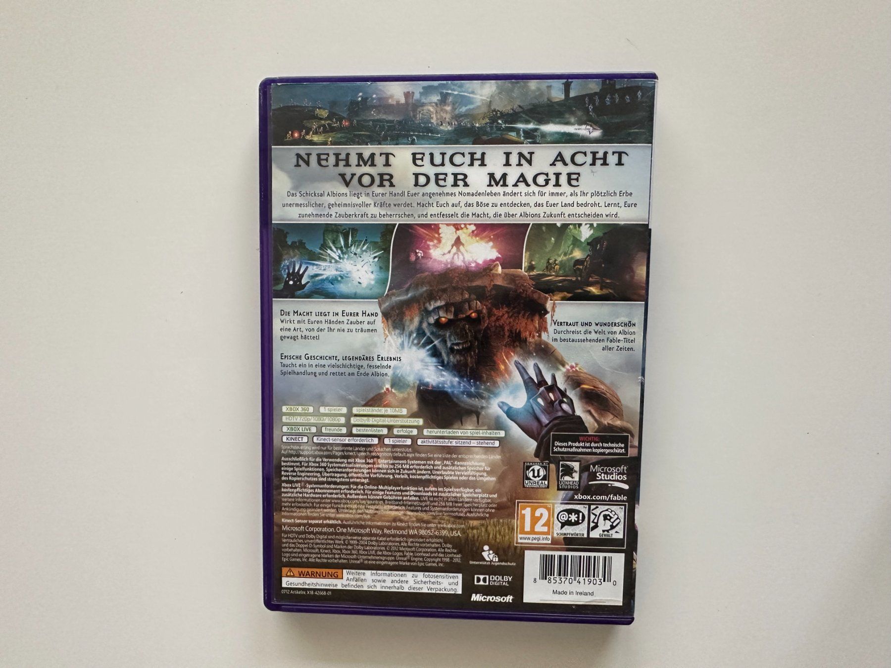 Microsoft Giochi: Fable: The Journey, Xbox 360 Kinect – Usato da Couvet venduto da Aura_aura 2
