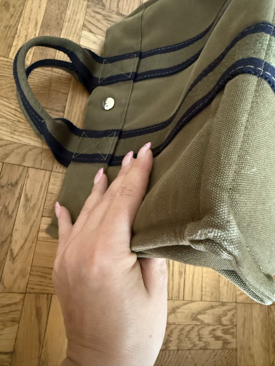 Hermès Borse: Hermes Fourre Tout Canvas Bag – Usato da Zürich venduto da sawe96 3