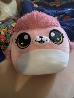 Kuscheltier Hund Pink Plüsch 
