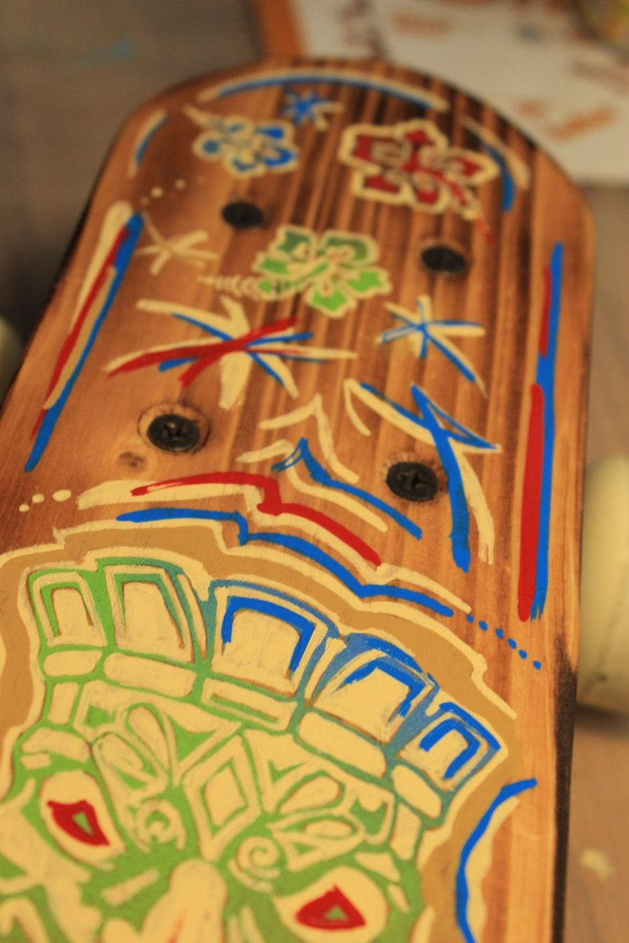Skateboards: ALOHA TIKI Skateboard Unikat Handmade – Nuovo (secondo la descrizione) da Willisau venduto da Pzm81 5