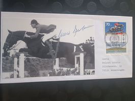 Ludger Beerbaum - handsignierte Karte mit Sonderstempel FDC