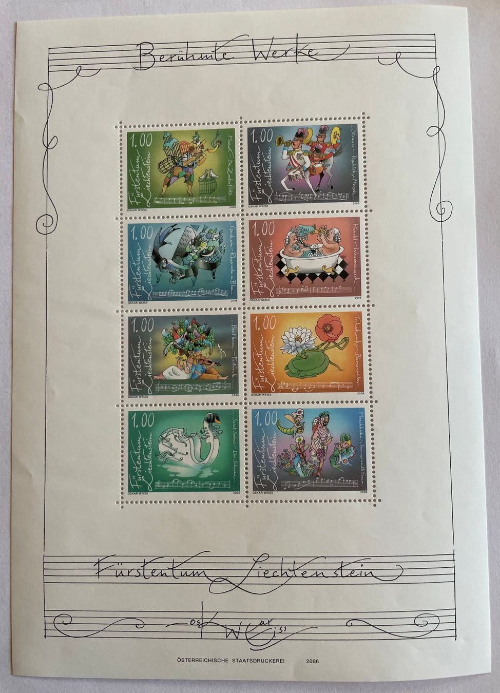 Alle Briefmarken: Liechtenstein Kleinbogen 2006 ** – Neu (gemäss Beschreibung) aus Davos Platz von StephGla