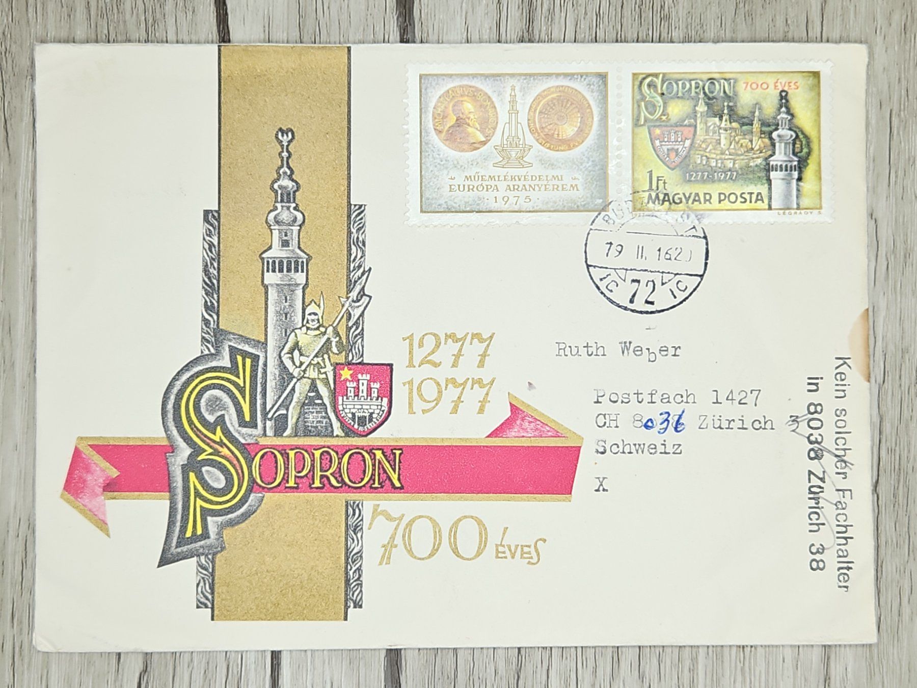 Alle Briefmarken: CL14 Enveloppe + Timbre Hongrie 1979 – Gebraucht aus Cousset von Patrick_Collections