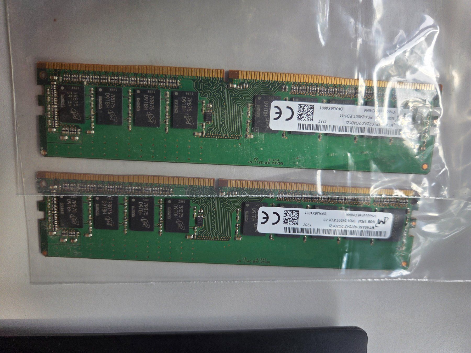 Memoria / RAM: 2x RAM 8GB/DDR4 ECC – Usato da Ins venduto da jackie_chan