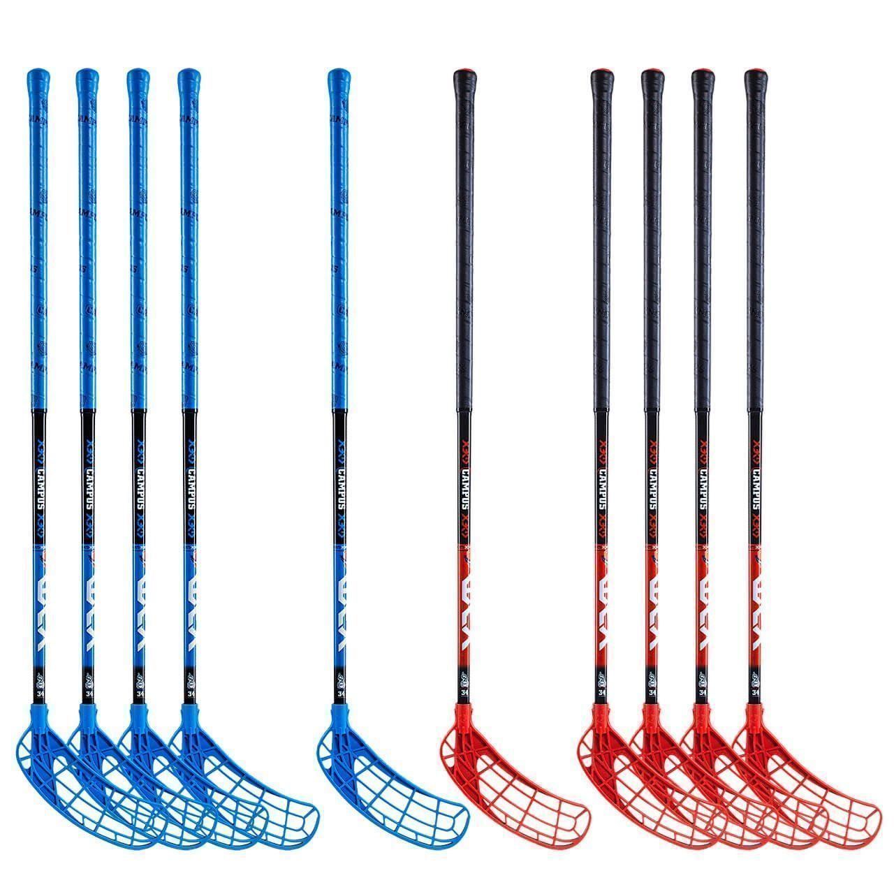 Unihockey: Salming Campus 34 Schläger 85cm Rot-Blau – Nuovo e nell'imballaggio originale da Spreitenbach venduto da Opfikoner1 1