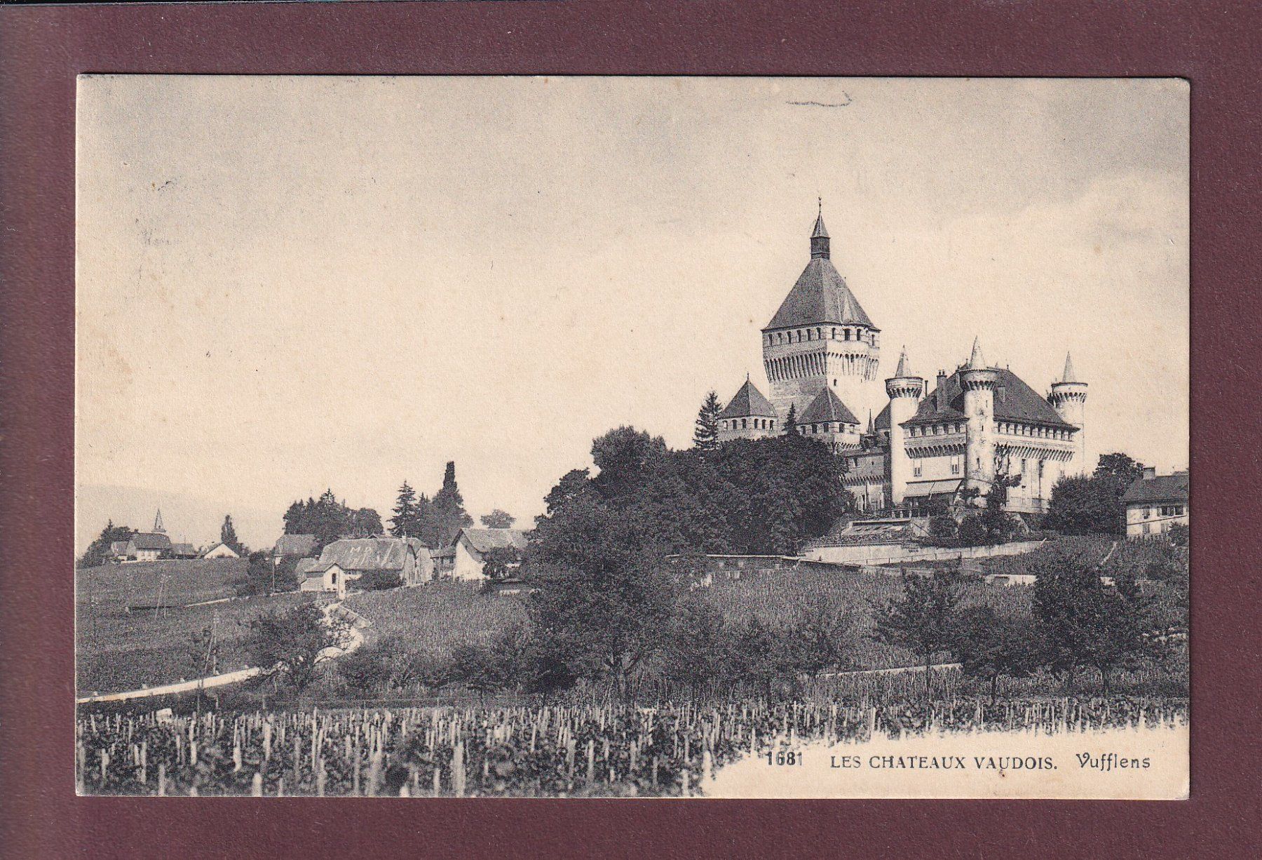Ansichtskarten: VUFFLENS - Château - 1914 – Gebraucht aus Pully von nicecards