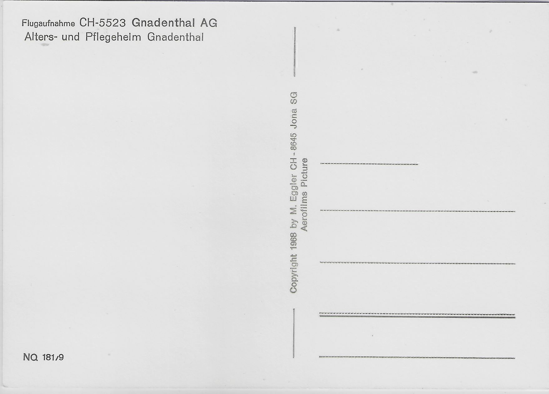 Cartoline postali: Flugaufnahme Gnadenthal AG – Antico da Ettingen venduto da Kartenplanet 1