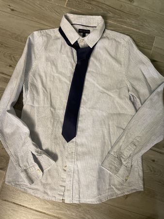 C&A Hemd mit blauer Krawatte Gr.158