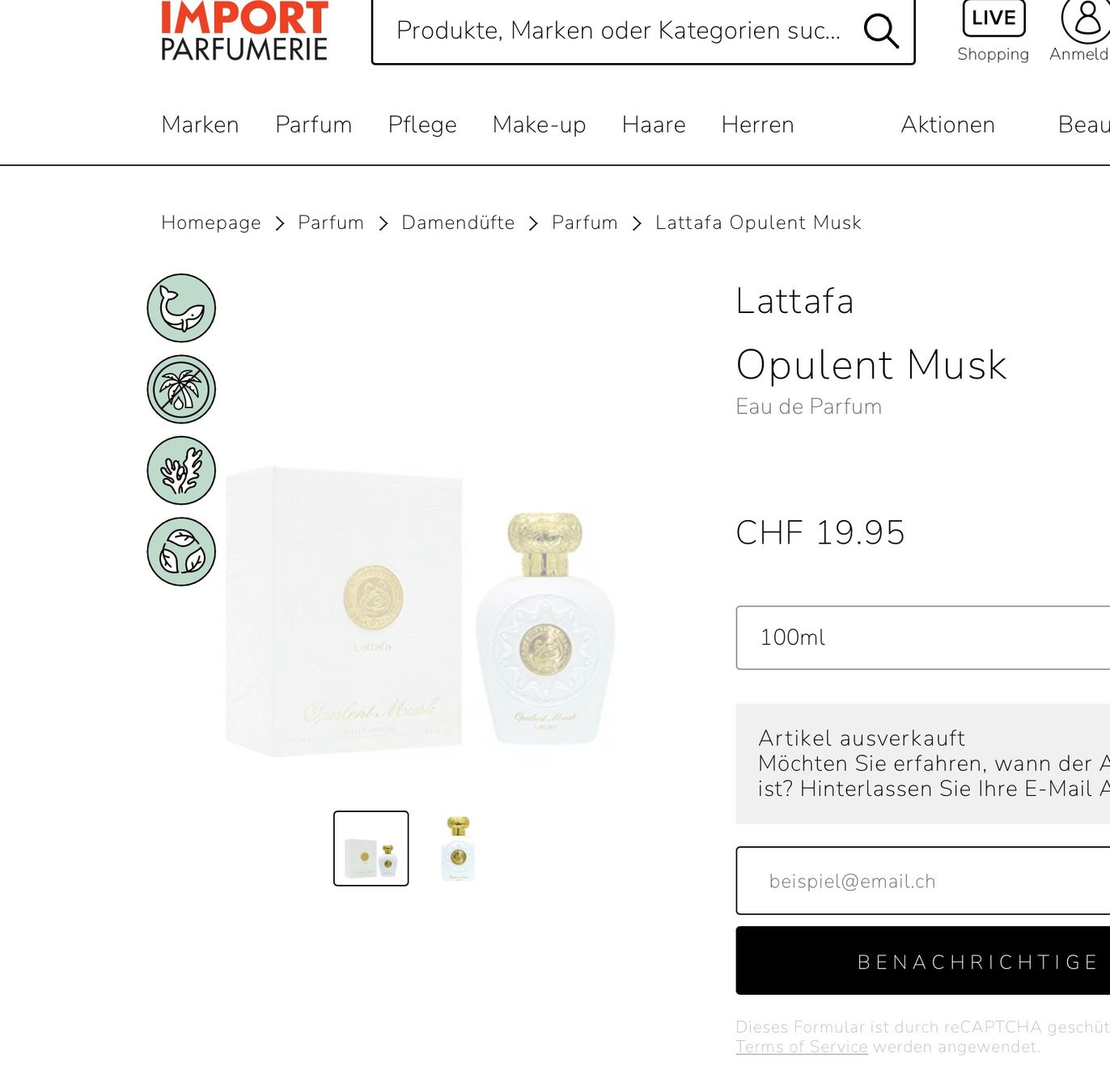 Lattafa Profumi & Eau de Toilette: Lattafa Opulent Musk EdP 100 ml – Usato da Emmenbrücke venduto da Hathor123 6