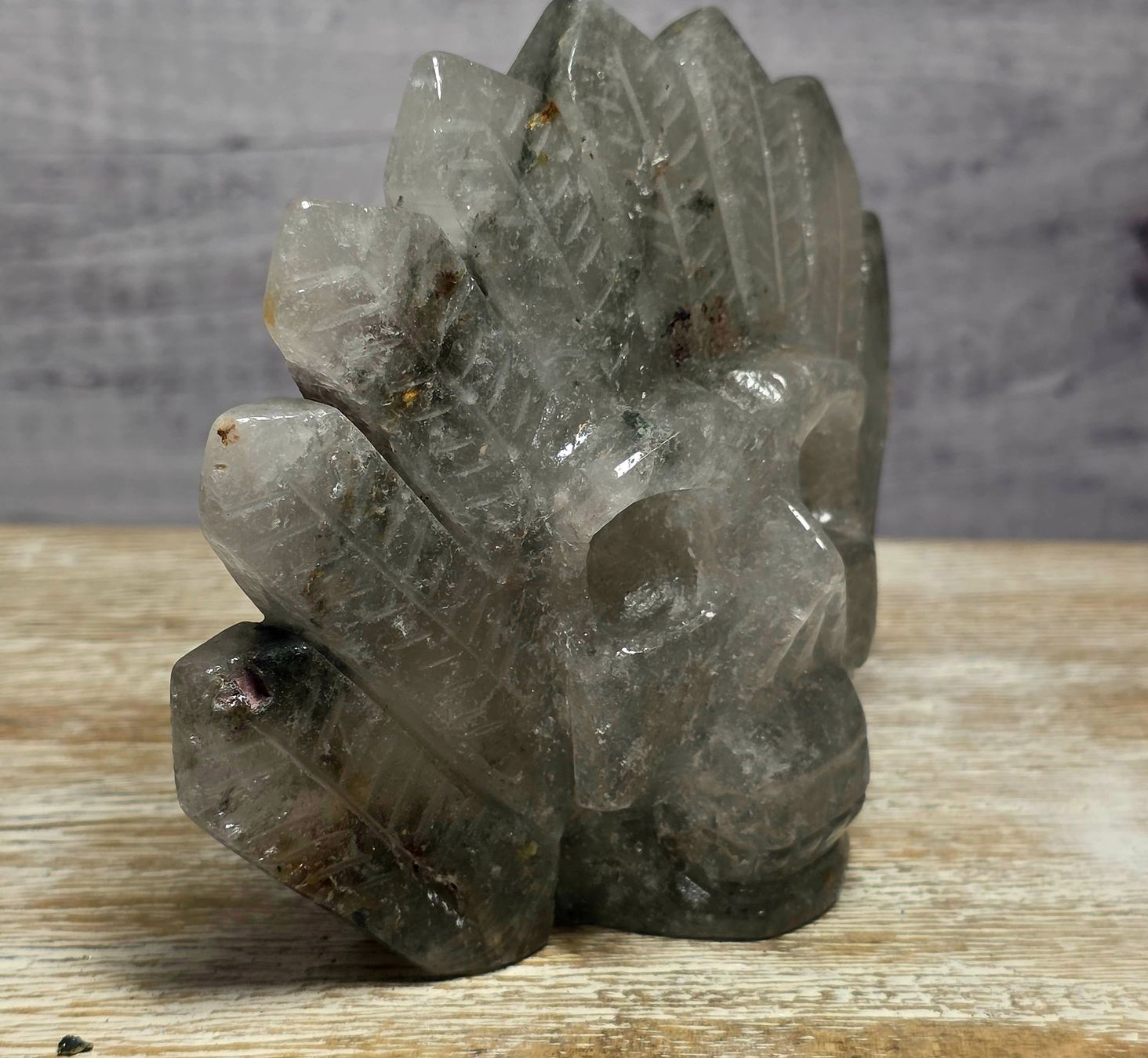 Minerali & Pietre curative: Schöner Lodolith Schädel 352g – Nuovo e nell'imballaggio originale da Matzingen venduto da Shay_Crystalz 1