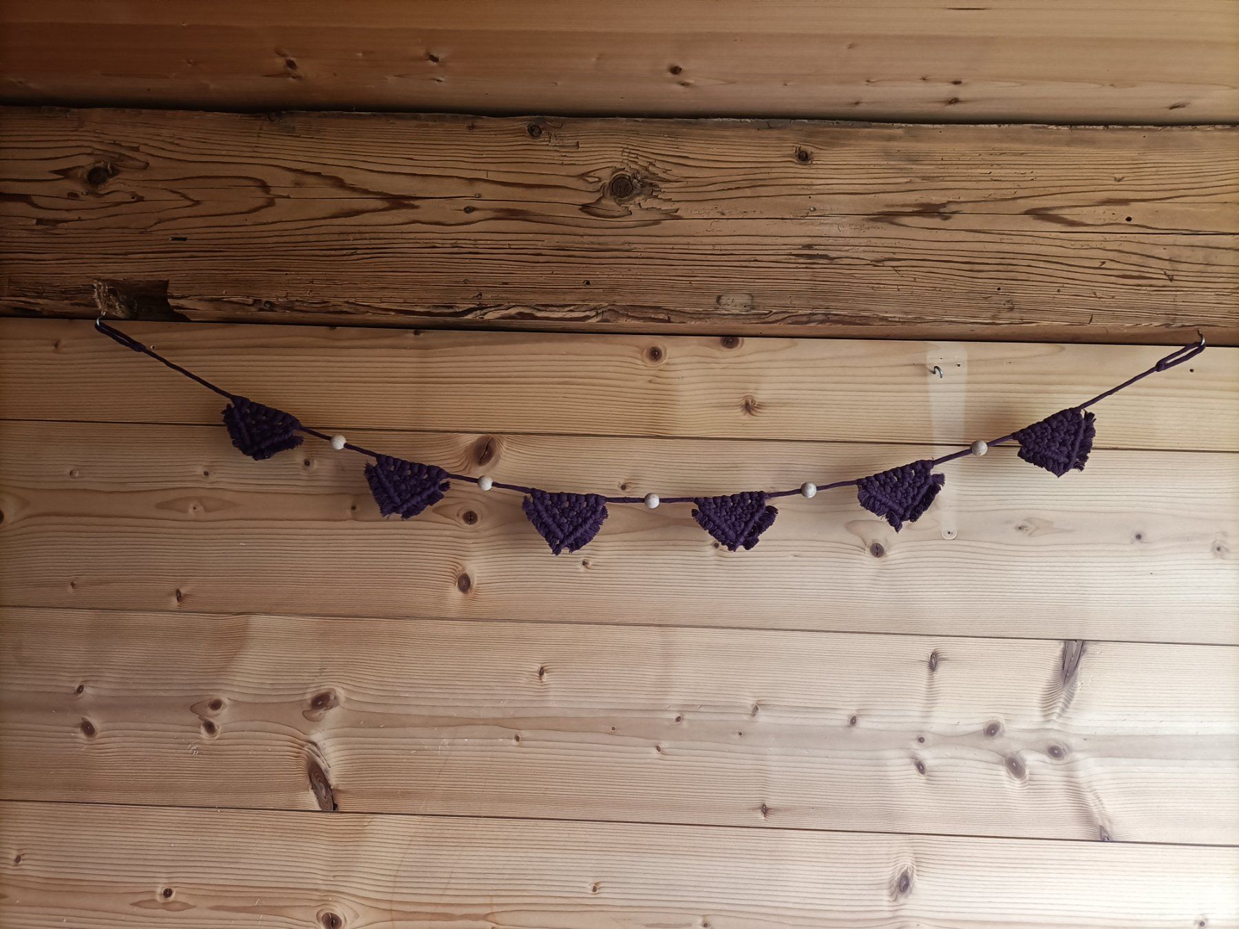 Tutte le decorazioni: Makramee Girlande violett – Nuovo e nell'imballaggio originale da St. Gallen venduto da jan_ccx7