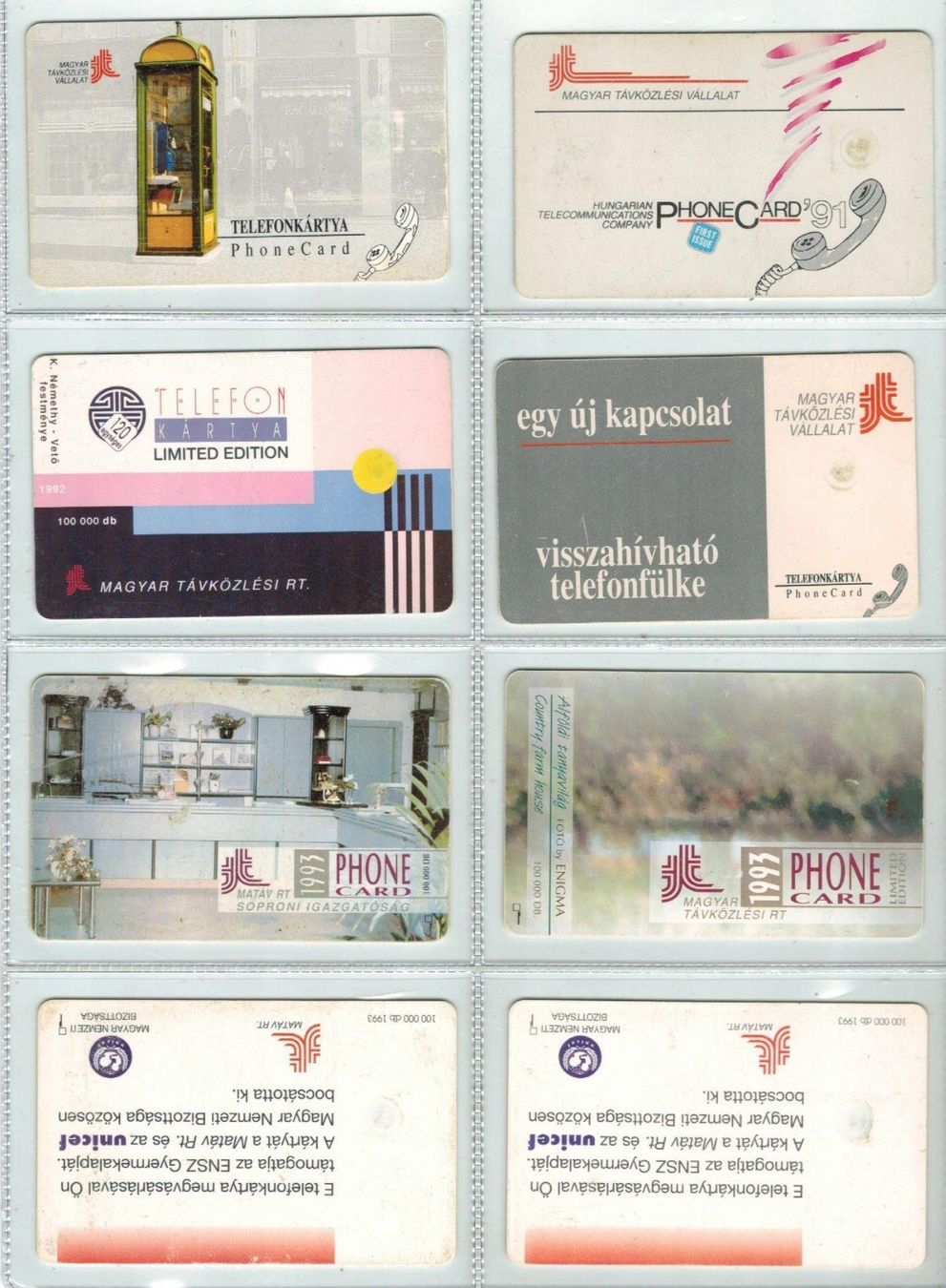 Cartes de téléphone: 8 Telefonkarten Ungarn – D'occasion à Zürich par Tolima194 1