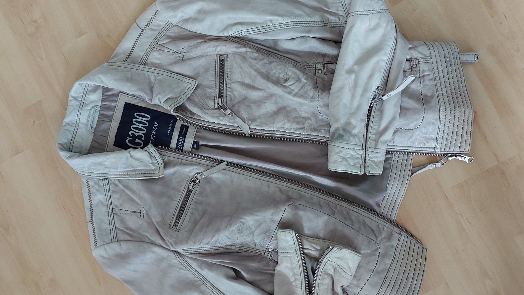 Giacche: Leder Jacke Grau gr.38 – Usato da Nebikon venduto da Draga25 7