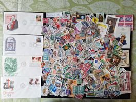 Circa 1000 Ausland Briefmarken ab Uralt A2